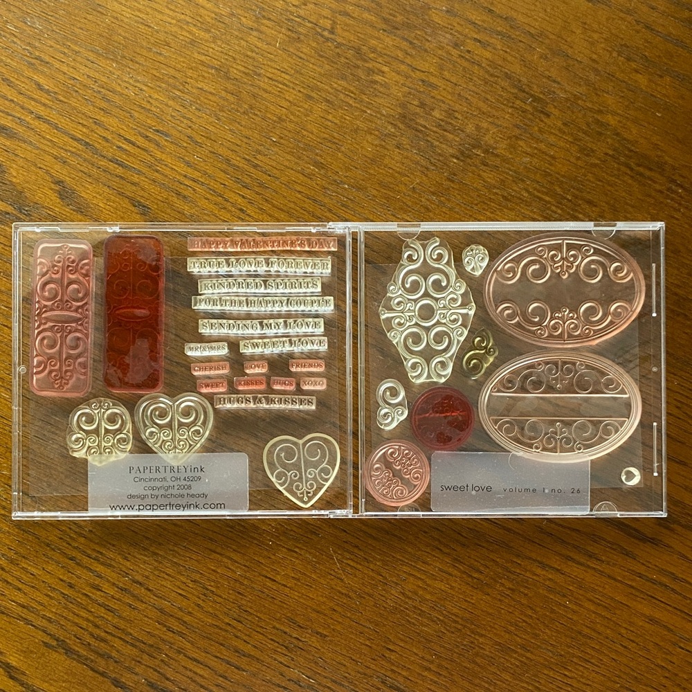 3/$10  PAPERTREY INK Clear Cling Stamps *Sweet Love Volume 1 No. 26*